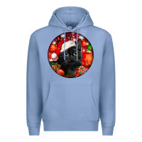 Colony Blue christmas bombay cat Premium Hoodie - LillyAllenDesigns