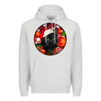 Dove Grey christmas bombay cat Premium Hoodie - LillyAllenDesigns