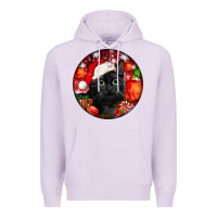 Lilac christmas bombay cat Premium Hoodie - LillyAllenDesigns