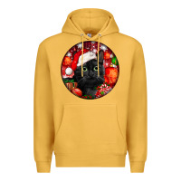 Mustard christmas bombay cat Premium Hoodie - LillyAllenDesigns