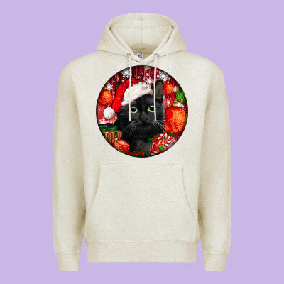 Christmas Bombay Cat Premium Hoodie Designed By Lillyallendesigns