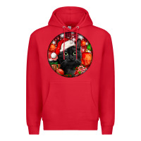 Red christmas bombay cat Premium Hoodie - LillyAllenDesigns