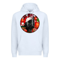 White christmas bombay cat Premium Hoodie - LillyAllenDesigns