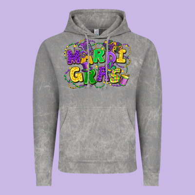 Mardi Gras Vintage Hoodie Designed By Fadigitalartstudio