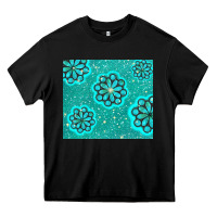 Black glitter turquoise Heavy Core Tee - TumblerDesignByShophia