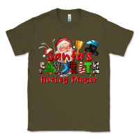 Army Green santas favorite hockey player Classic Tee - CowGirlArtShop