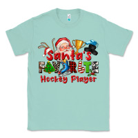 Seafoam santas favorite hockey player Classic Tee - CowGirlArtShop