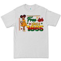 Dove Grey free ish since 1865 black girl peekaboo juneteenth Premium Tee - CowGirlArtShop