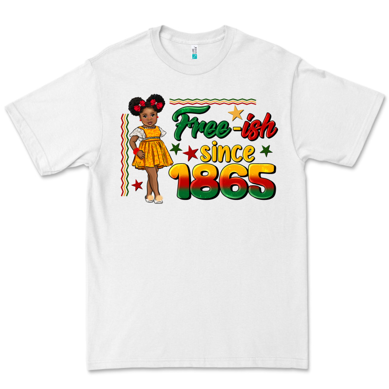 Free Ish Since 1865 Black Girl Peekaboo Juneteenth Premium Tee by CowGirlArtShop | Teevron