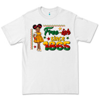 White free ish since 1865 black girl peekaboo juneteenth Premium Tee - CowGirlArtShop
