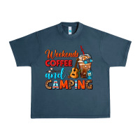 Midnight Navy weekends coffee and camping frappe coffee Urban Heavy Tee - FaDigitalArtStudio