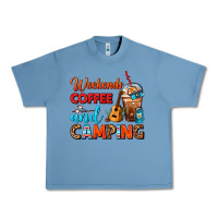 Pebble Blue weekends coffee and camping frappe coffee Urban Heavy Tee - FaDigitalArtStudio