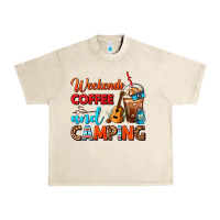 Weekends Coffee And Camping Frappe Coffee Urban Heavy Tee | Teevron