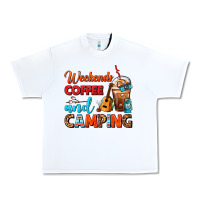 White weekends coffee and camping frappe coffee Urban Heavy Tee - FaDigitalArtStudio