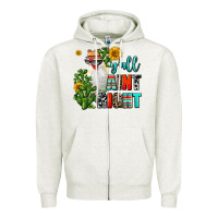 Oatmeal Heather y'all aint right Zipper Hoodie - AdoDesignShop