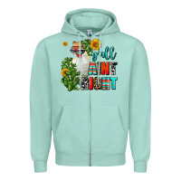 Seafoam y'all aint right Zipper Hoodie - AdoDesignShop