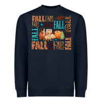 Navy fall fall  amd pumpkins Heavyweight Sweatshirt - AdoDesignShop