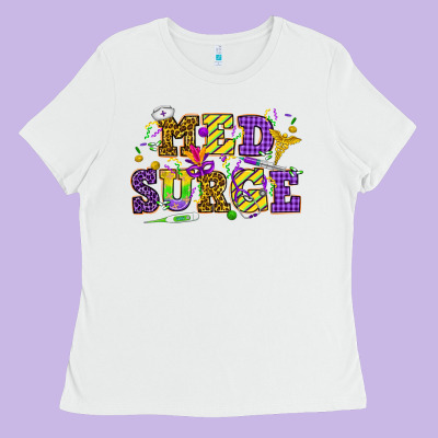 Mardi Gras Med Surge Ladies Tee Designed By Howdyjamesfarm