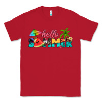 Red hello summer Classic Tee - Artiststas