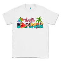 White hello summer Classic Tee - Artiststas