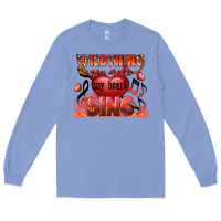 Colony Blue Valentine's Day Wild Thing You Make My Heart Sing Long Sleeve Tee - FaDigitalArtStudio