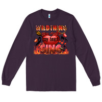 Plum Valentine's Day Wild Thing You Make My Heart Sing Long Sleeve Tee - FaDigitalArtStudio