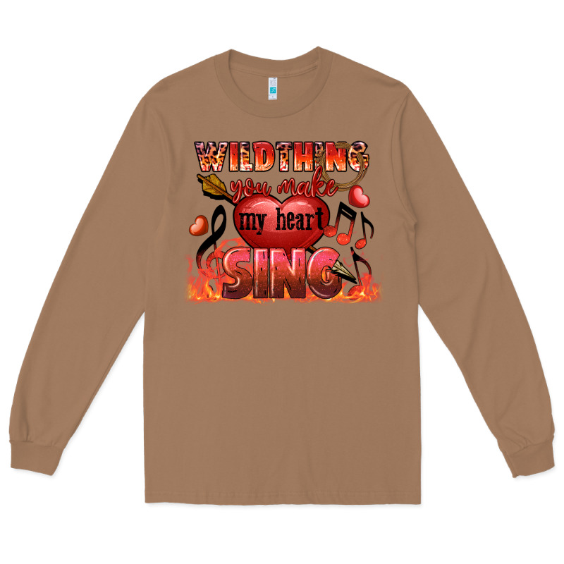 Valentine's Day Wild Thing You Make My Heart Sing Long Sleeve Tee by FaDigitalArtStudio | Teevron