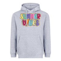 Heather Grey summer vibes Heavyweight Hoodie - JahusDesignShop
