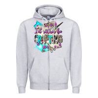 Heather Grey i d rather be crafting Zipper Hoodie - AdoDesignShop