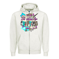 I D Rather Be Crafting Zipper Hoodie | Teevron