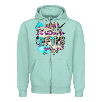 Seafoam i d rather be crafting Zipper Hoodie - AdoDesignShop