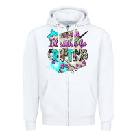 White i d rather be crafting Zipper Hoodie - AdoDesignShop