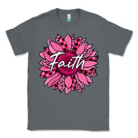 Charcoal Heather faith breast cancer awareness sunflower Classic Tee - Jasminsmagicworld