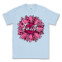 Dusty Blue faith breast cancer awareness sunflower Classic Tee - Jasminsmagicworld