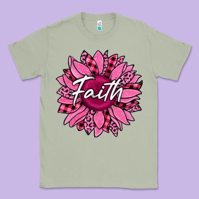 Faith Breast Cancer Awareness Sunflower Classic Tee Designed By Jasminsmagicworld
