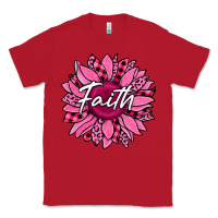 Red faith breast cancer awareness sunflower Classic Tee - Jasminsmagicworld