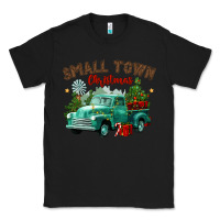Black small town christmas Classic Tee - CowGirlArtShop