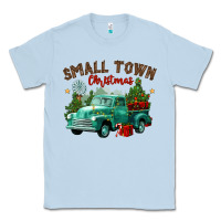 Dusty Blue small town christmas Classic Tee - CowGirlArtShop
