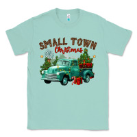 Seafoam small town christmas Classic Tee - CowGirlArtShop