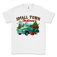 White small town christmas Classic Tee - CowGirlArtShop