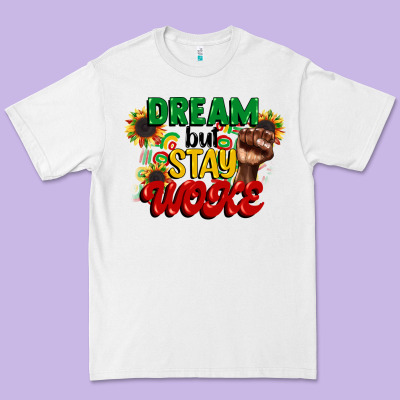 Dream But Stay Woke Juneteenth Premium Tee Designed By Cowgirlartshop