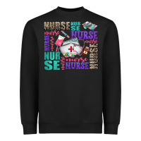 Black nurse nurse nurse with nurse element Heavyweight Sweatshirt - AdoDesignShop