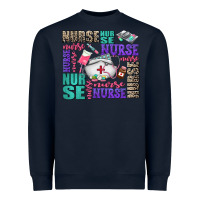 Navy nurse nurse nurse with nurse element Heavyweight Sweatshirt - AdoDesignShop