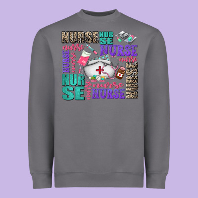 Nurse Nurse Nurse With Nurse Element Heavyweight Sweatshirt Designed By Adodesignshop