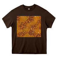 Chocolate Brown glitter cowhide Heavy Core Tee - TumblerDesignByShophia