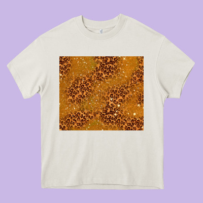 Glitter Cowhide Heavy Core Tee Designed By Tumblerdesignbyshophia