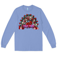 Colony Blue skull xoxo rainbow valentine's day Long Sleeve Tee - FaDigitalArtStudio
