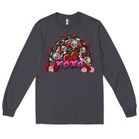 Smoke skull xoxo rainbow valentine's day Long Sleeve Tee - FaDigitalArtStudio