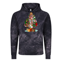 Cloud Black nurse christmas tree Vintage Hoodie - FaDigitalArtStudio