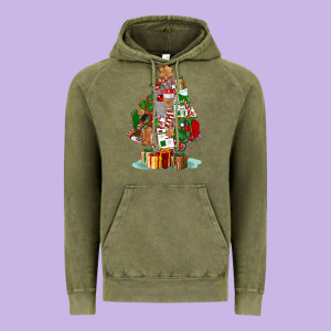 Nurse Christmas Tree Vintage Hoodie Designed By Fadigitalartstudio